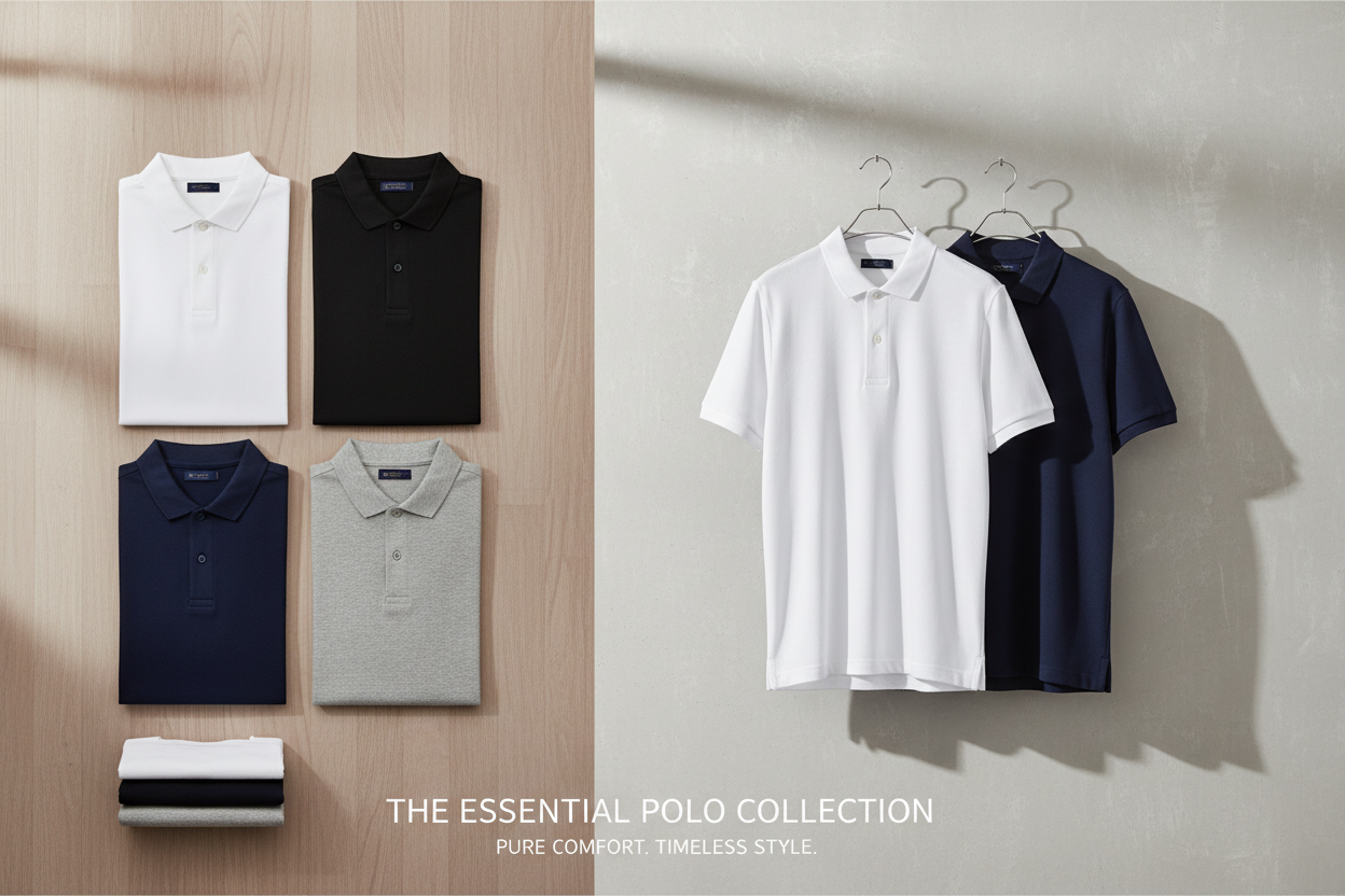 PLAIN POLO SHIRT COLLECTION FOR SHOPYFY