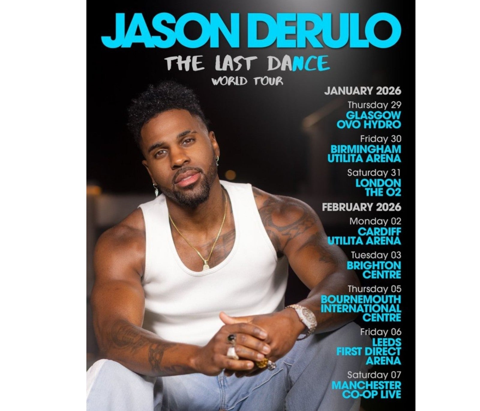 Jason Derulo T-Shirt The Last Dance Inspired tour 2026 Unisex Adult kids tee top