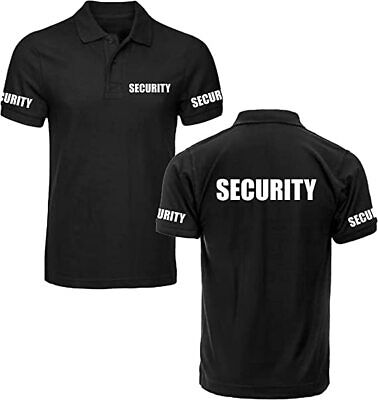 Security Polo Shirt Staff Uniform Workwear Doorman Bodyguard Watchman