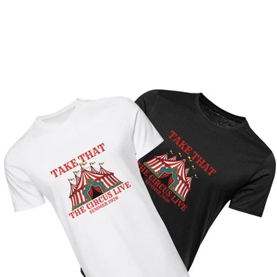 Take That Circus Tour T Shirt Live Concert Inspired Unisex Adults Kids Music Tee