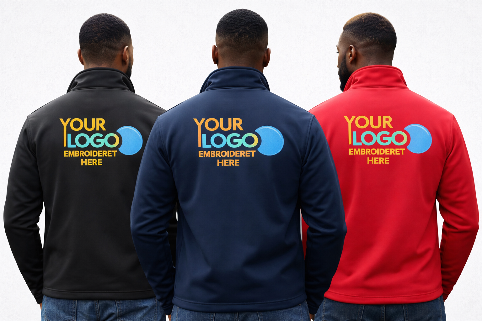 Custom Embroidered Uneek Softshell Jacket Full Zip Personalised