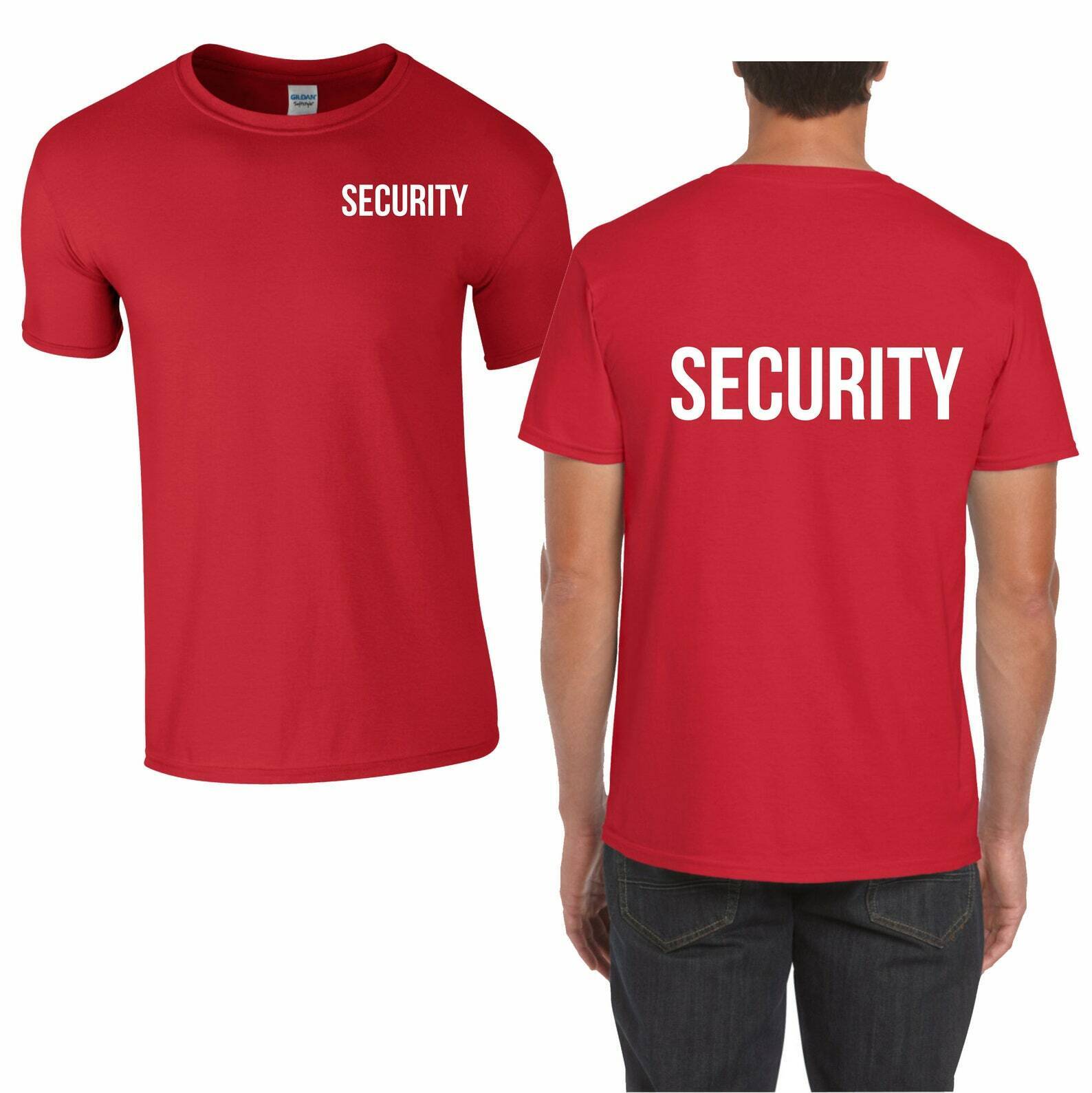 Security Summer T-Shirt, Workwear Uniform Police Staff Bouncer Doorman Bodyguard