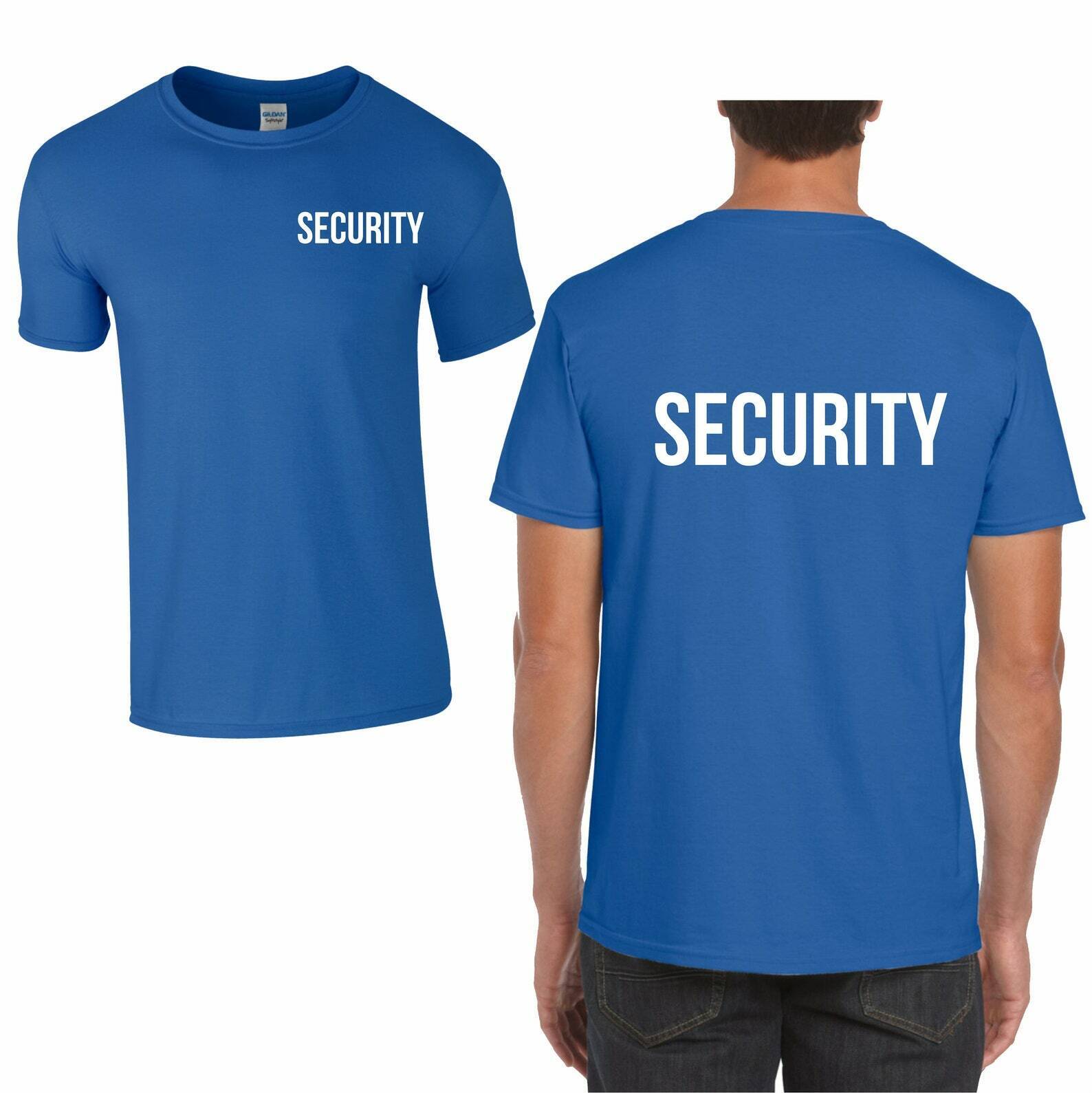 Security Summer T-Shirt, Workwear Uniform Police Staff Bouncer Doorman Bodyguard