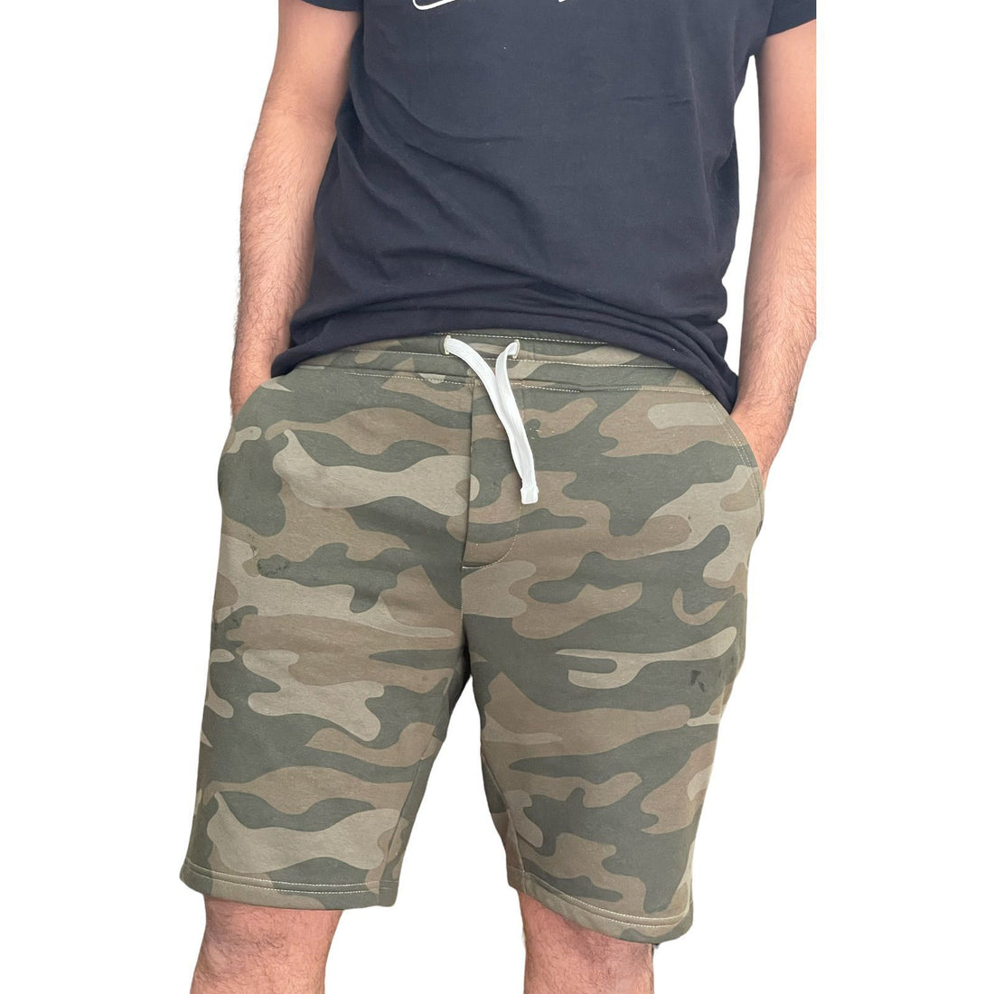 Mens Shorts Gym Elasticated Waist Jogging Fleece Running Plain Sweat S -XXL UK !