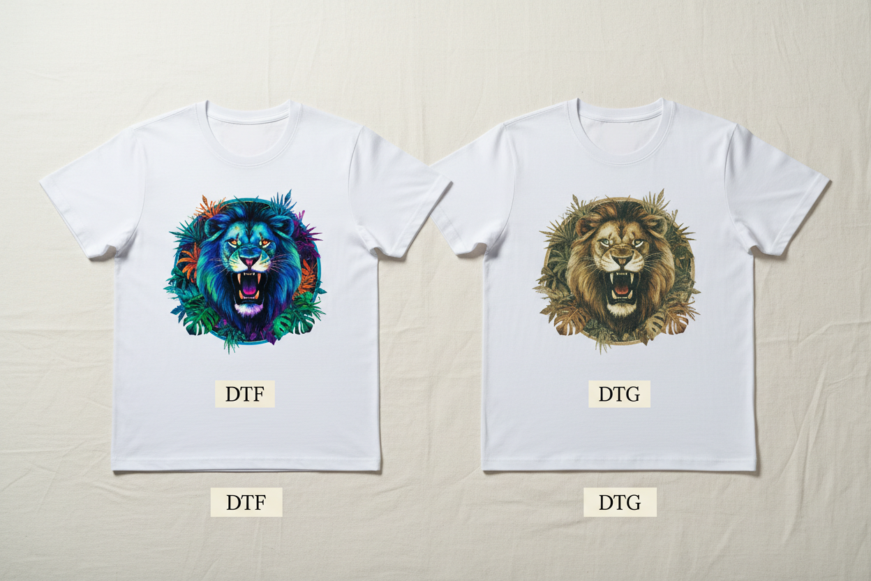 DTF vs DTG Printing: A Complete Guide to Choosing the Right Print Method