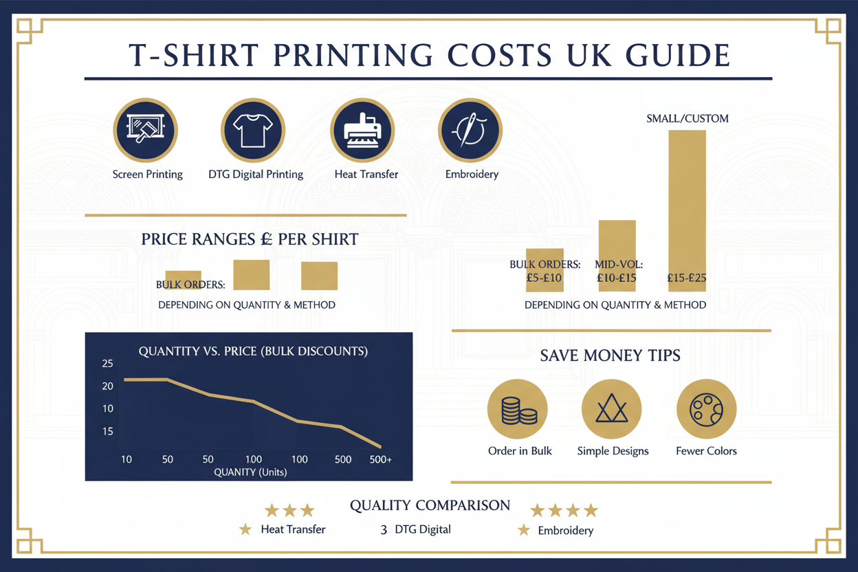 How Much Does It Cost to Print on a T-Shirt in the UK? (2026 Guide)