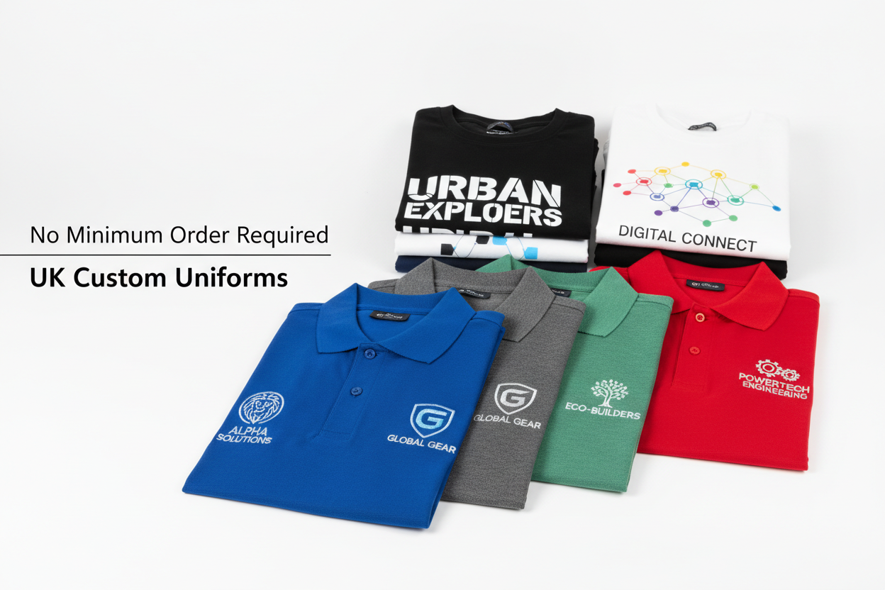 One Simple Way to Order Custom  Uniforms in the UK with No Minimum Hassle