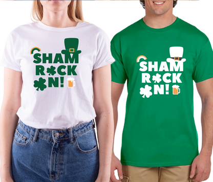 St Patricks Day T Shirt Ireland Drunk  Blessed Beer Paddy Funny Irish Leprechaun Tee Tops