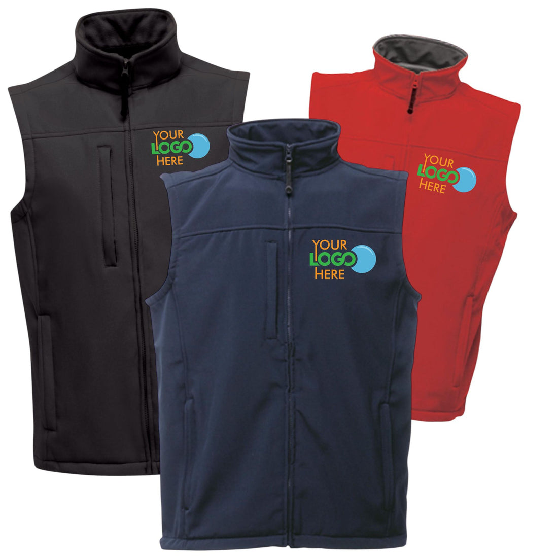 Custom Made Personalised  Flux Men’s Softshell Bodywarmer | Printed Workwear Vest