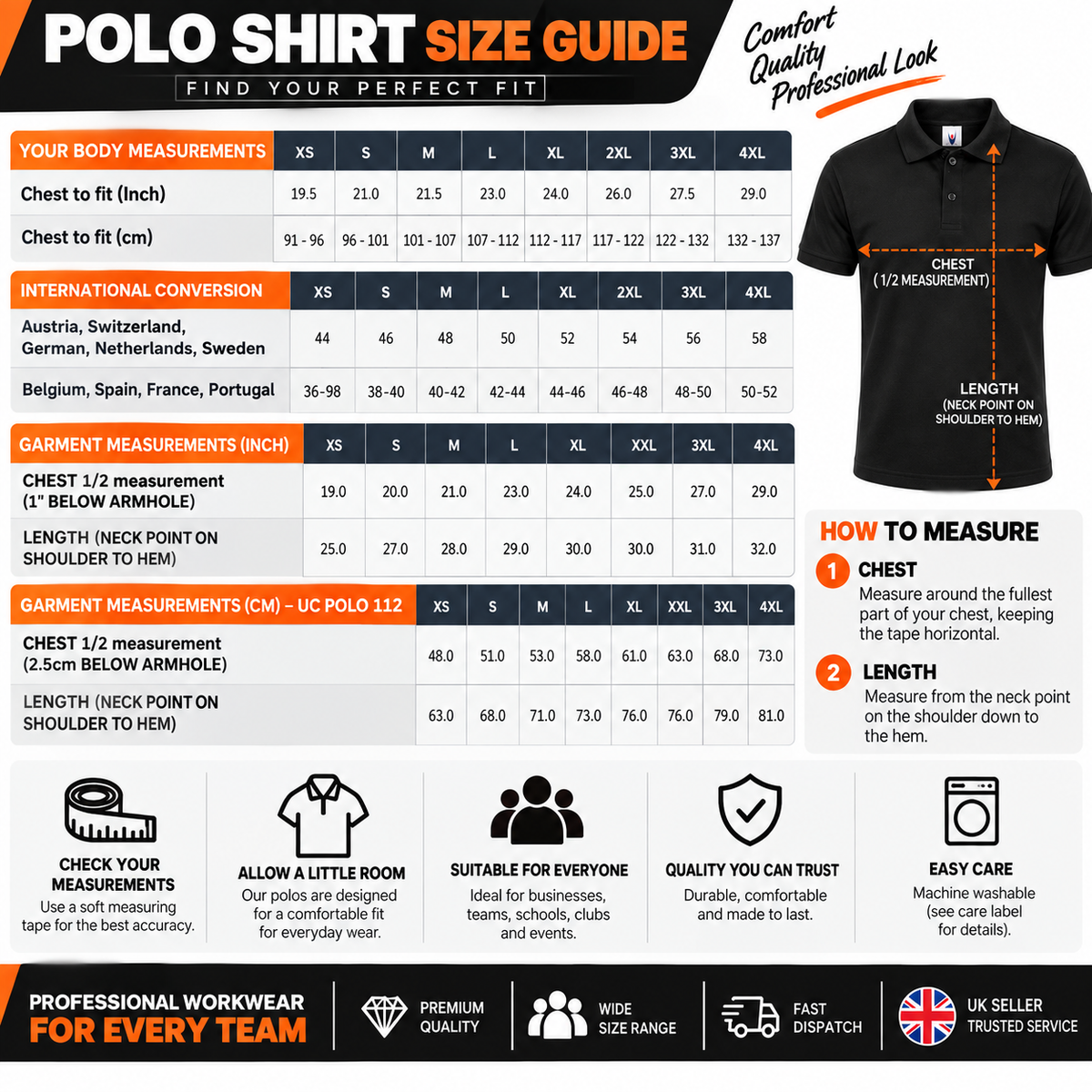 24 Personalised Polo Shirts with Logo Embroidery | Custom Workwear Bundle