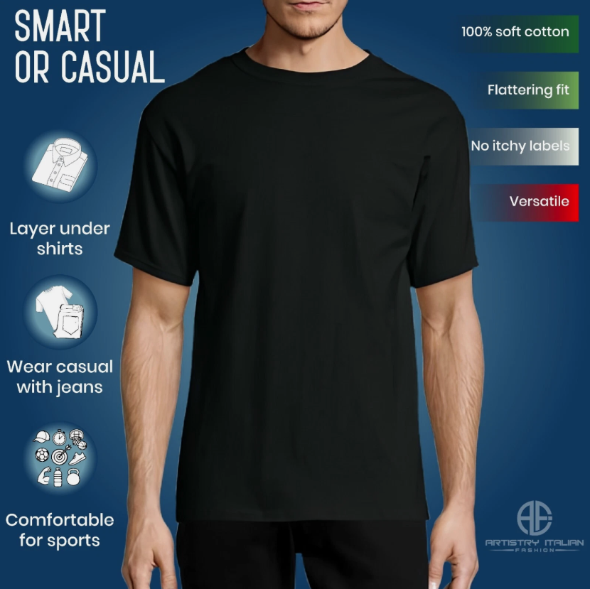 5 T-Shirt Workwear Bundle | Custom Printed Left Chest &amp;amp; Back | Personalised Men’s Company Uniform