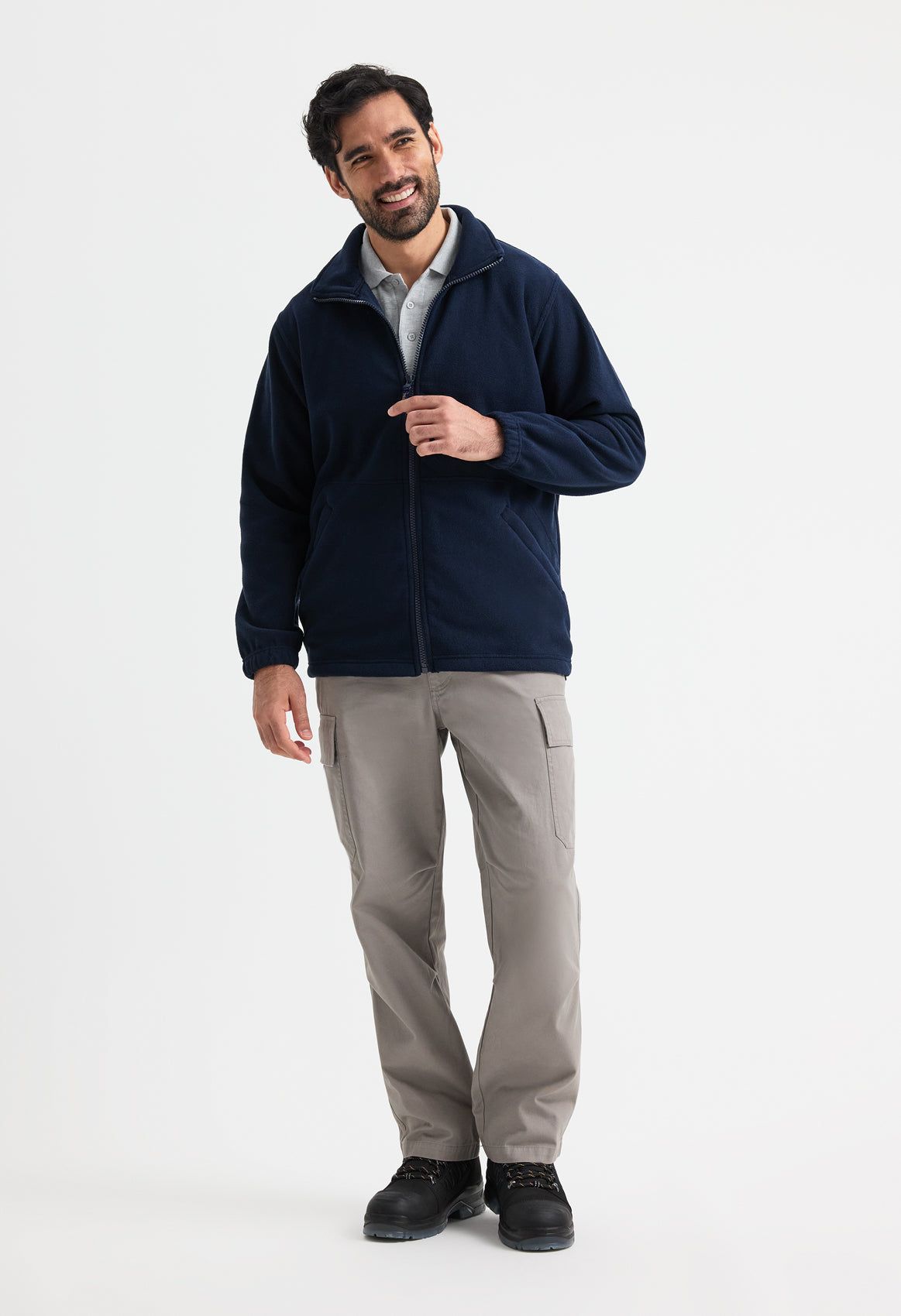 Personalised Unisex Fleece Jacket – Heavyweight 380gsm – Full Zip – Custom Made