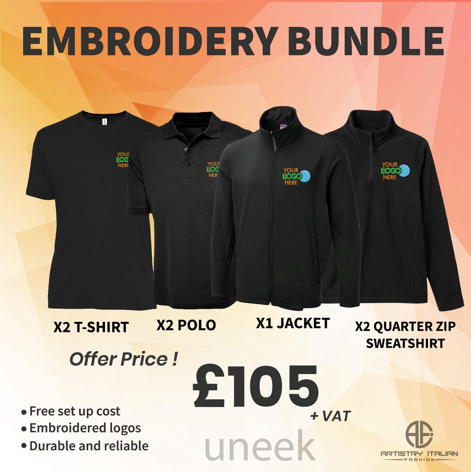 Personalised Custom Embroidered Workwear Bundle – Professional Business Starter Pack