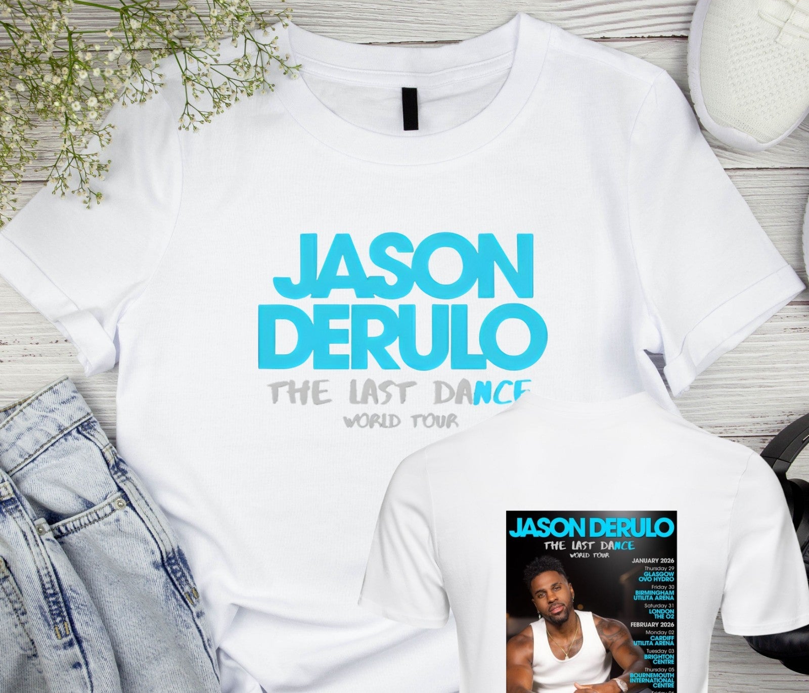 Jason Derulo T-Shirt The Last Dance Inspired tour 2026 Unisex Adult kids tee top