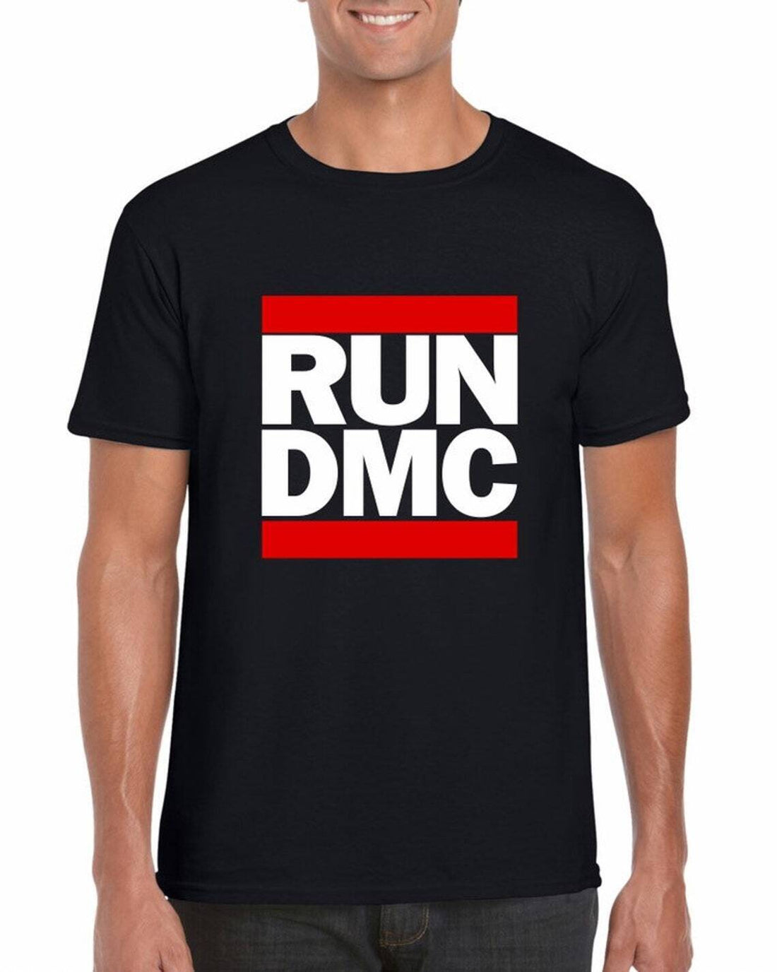 RUN DMC Print Short Sleeve T Shirt 100% Cotton Top Te Unisex