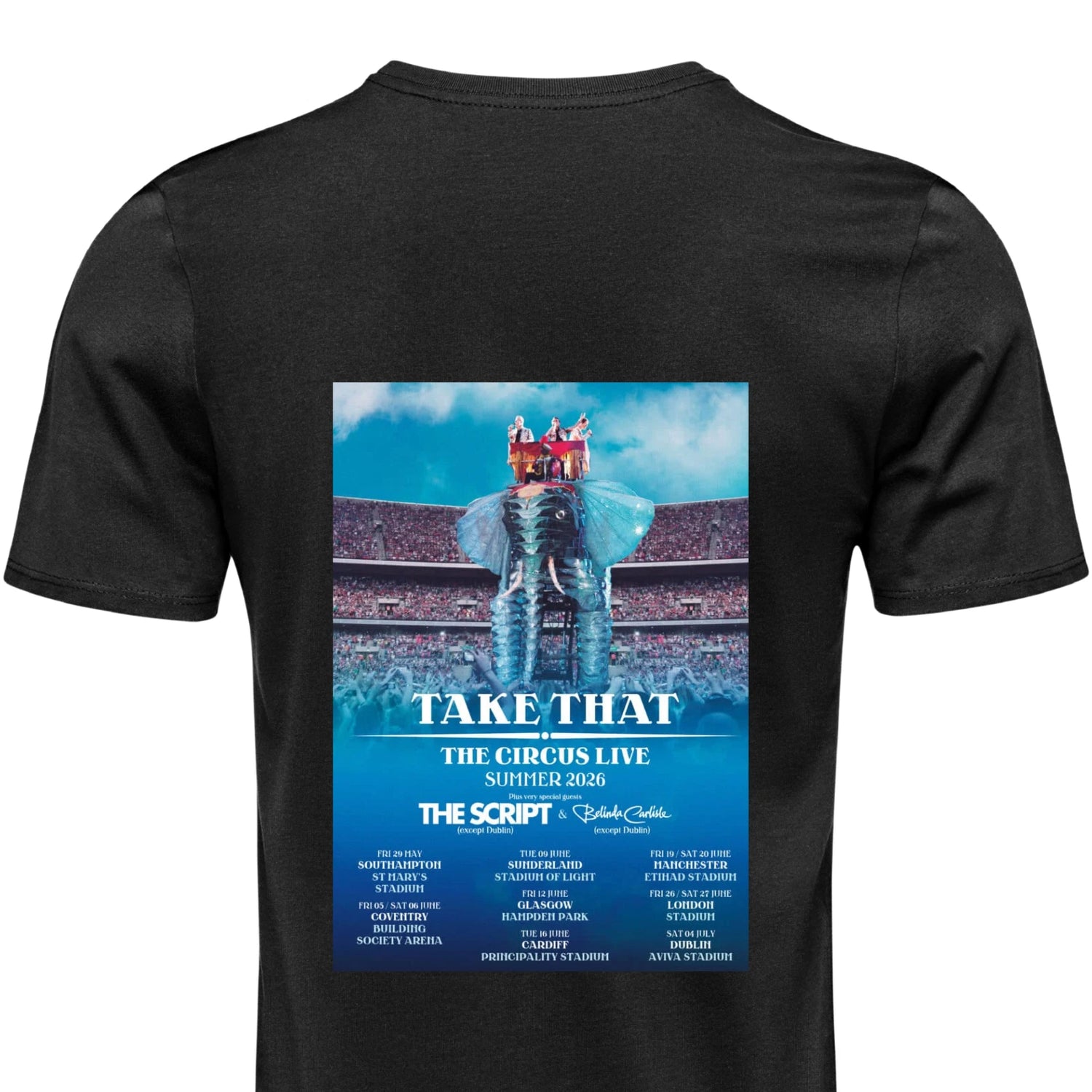 Take That Circus Tour T Shirt Live Concert Inspired Unisex Adults Kids Music Tee