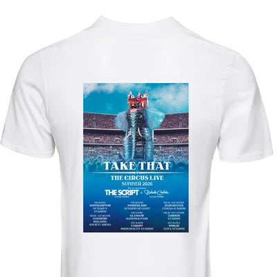 Take That Circus Tour T Shirt Live Concert Inspired Unisex Adults Kids Music Tee