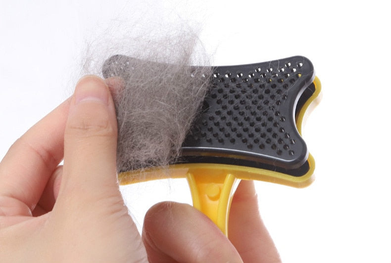 Pet Cleaning Products Dog Comb Bone Push Plate Cat Hair Brush Grooming Tools Beauty Suppliers For Small Puppy