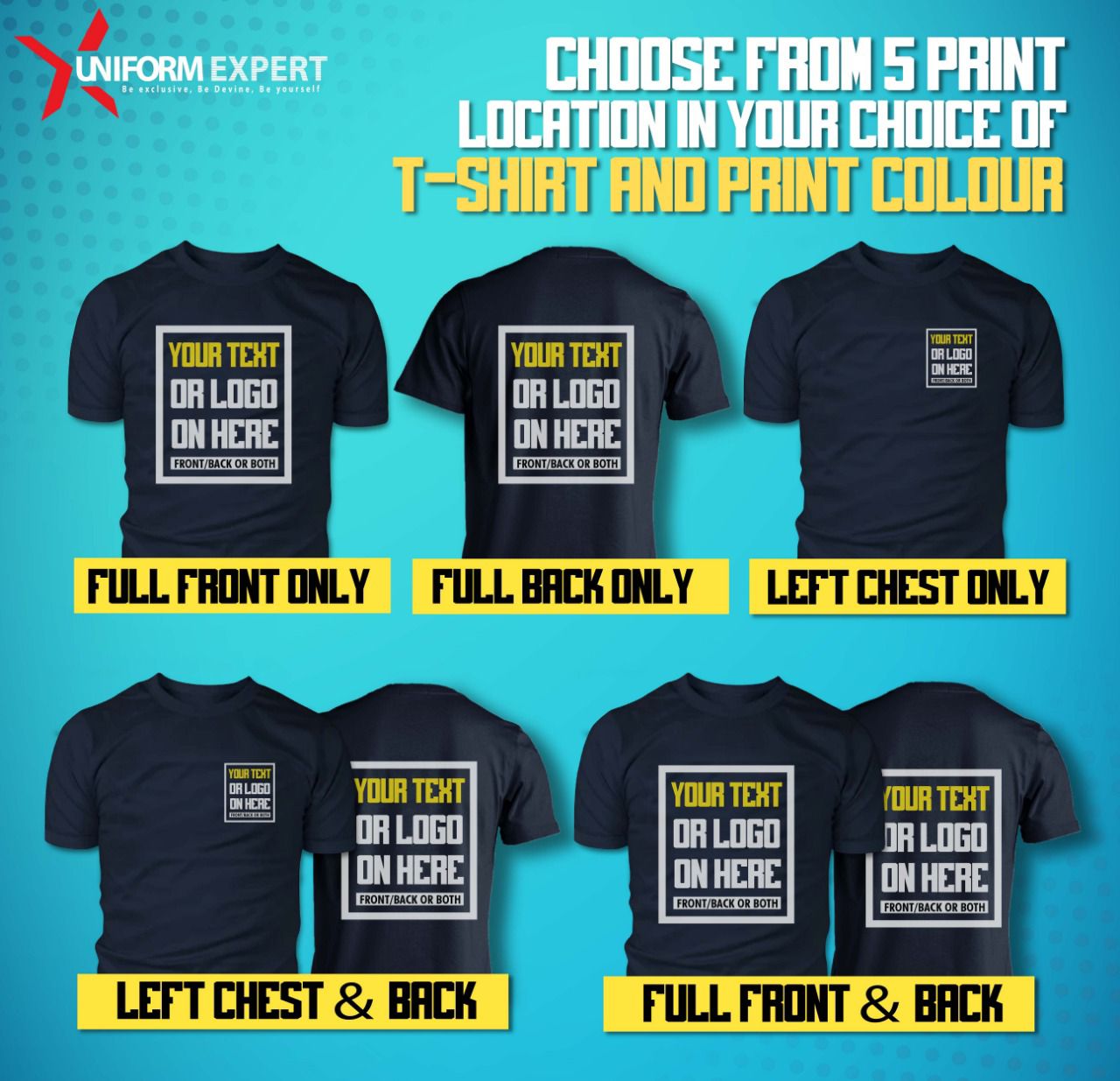 Custom Printed T-Shirts | Personalised Designs &amp; Logos