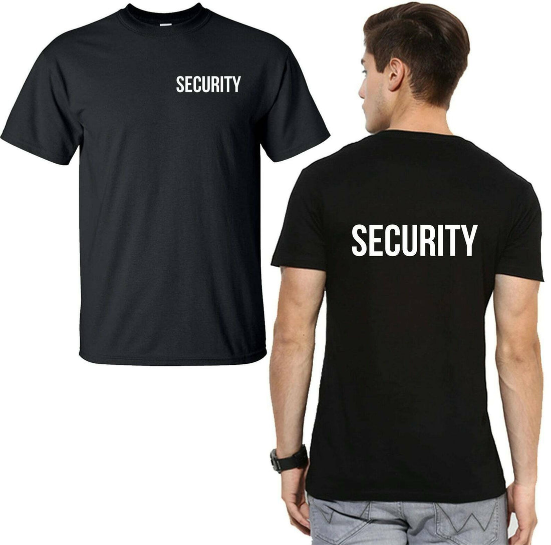 Security Summer T-Shirt, Workwear Uniform Police Staff Bouncer Doorman Bodyguard