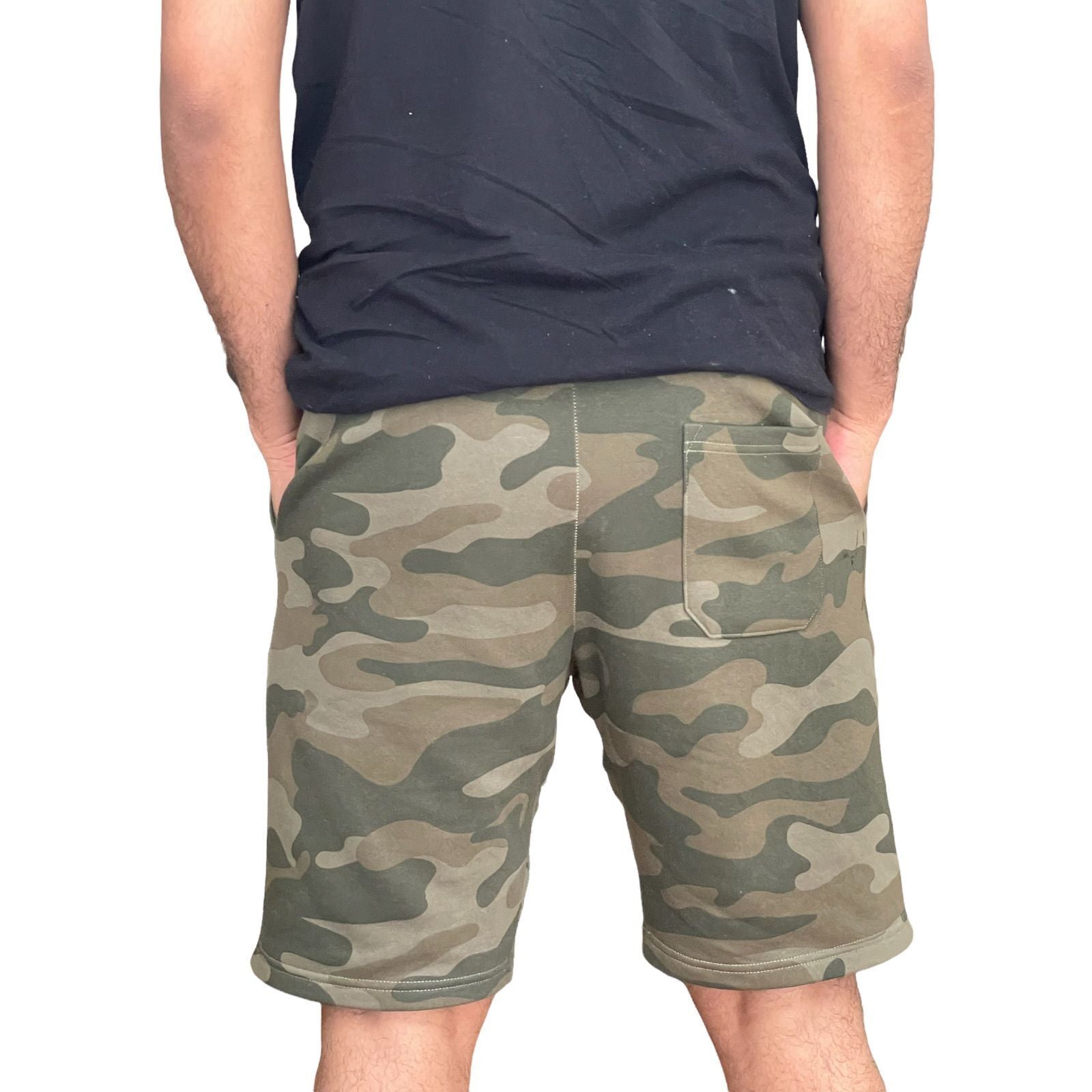 Mens Shorts Gym Elasticated Waist Jogging Fleece Running Plain Sweat S -XXL UK !