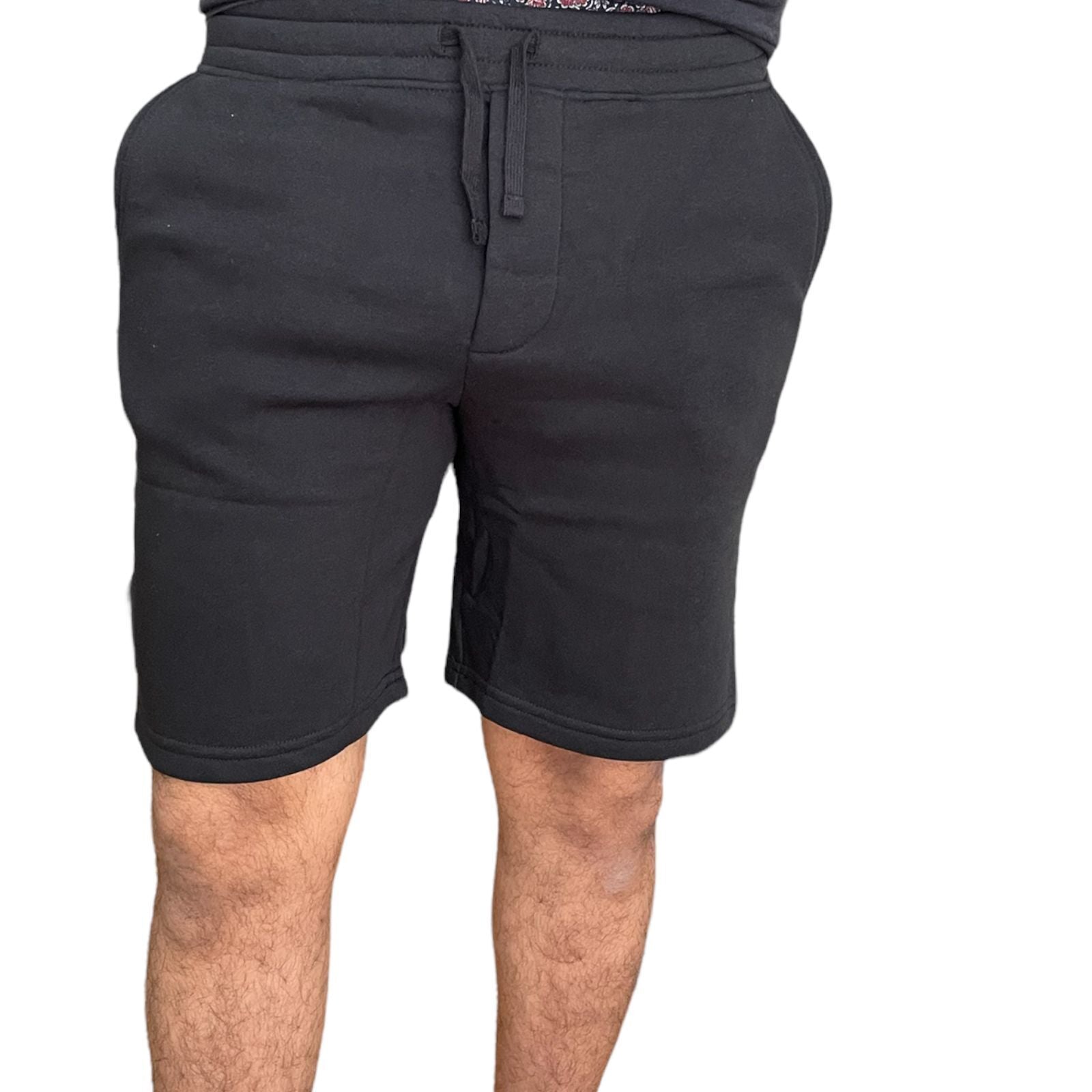 Mens Shorts Gym Elasticated Waist Jogging Fleece Running Plain Sweat S -XXL UK !