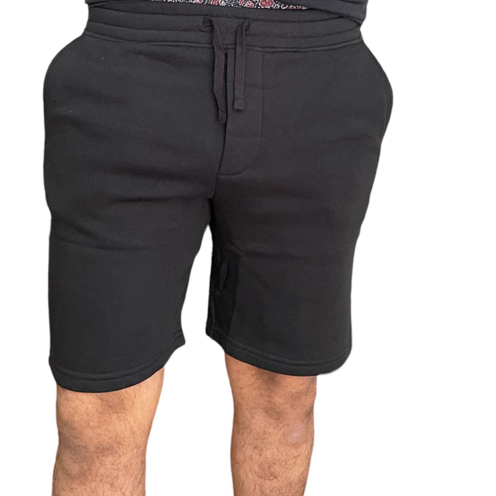 Mens Shorts Gym Elasticated Waist Jogging Fleece Running Plain Sweat S -XXL UK !
